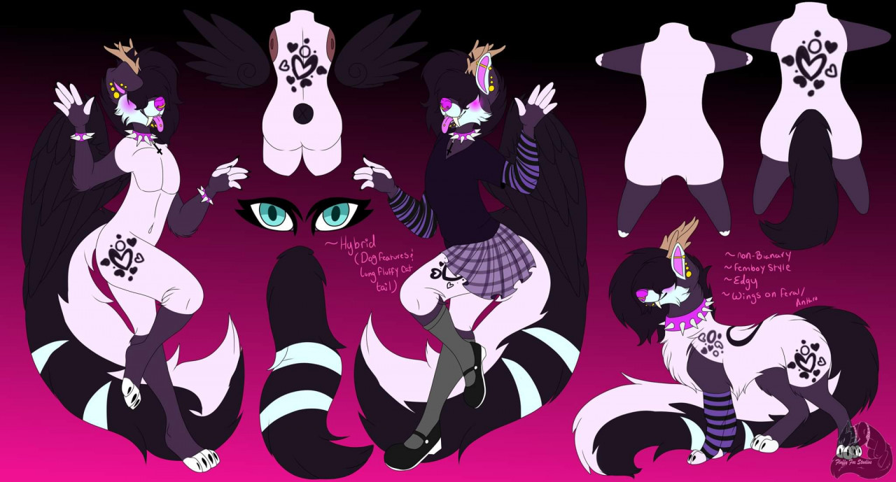 Compleated ref sheet for Day Natt on fb