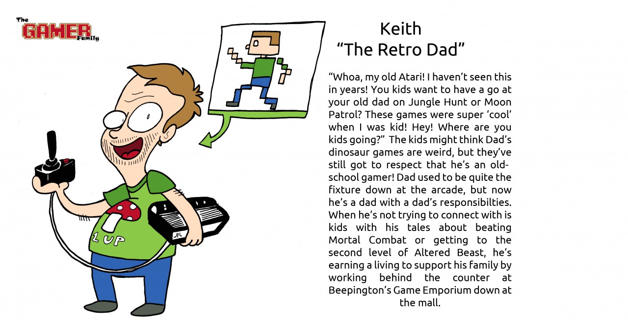 Click to change the View The Gamer Family: The Retro Dad