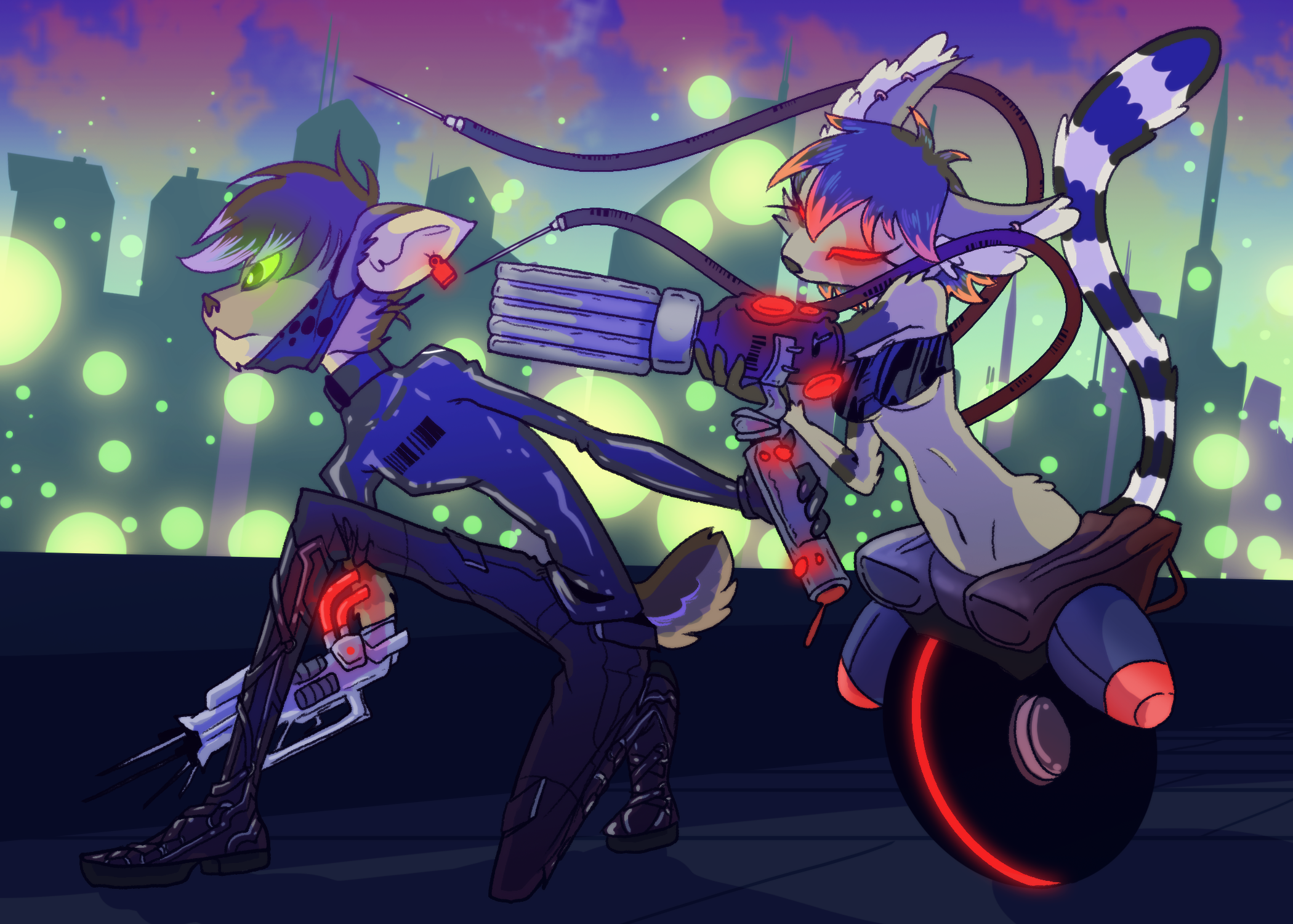 Click to change the View Riding in the Night