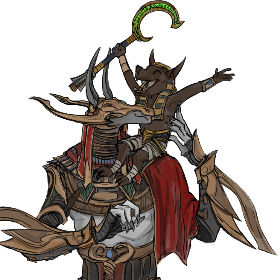 Click to change the View seth and anubis
