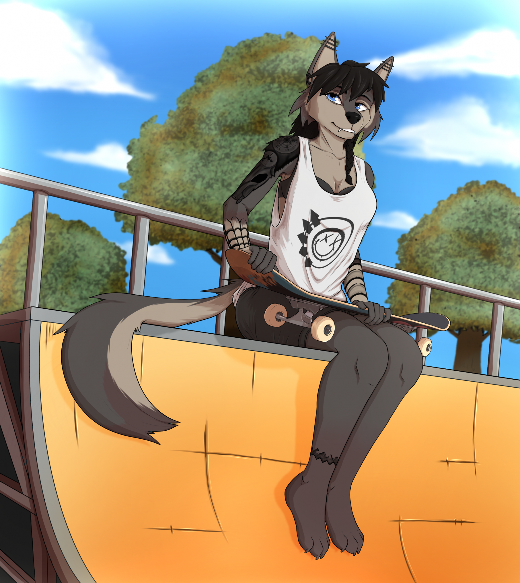 Click to change the View A gift (skater girl)
