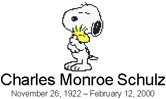 Click to change the View In Memory of: Charles Monroe Schulz