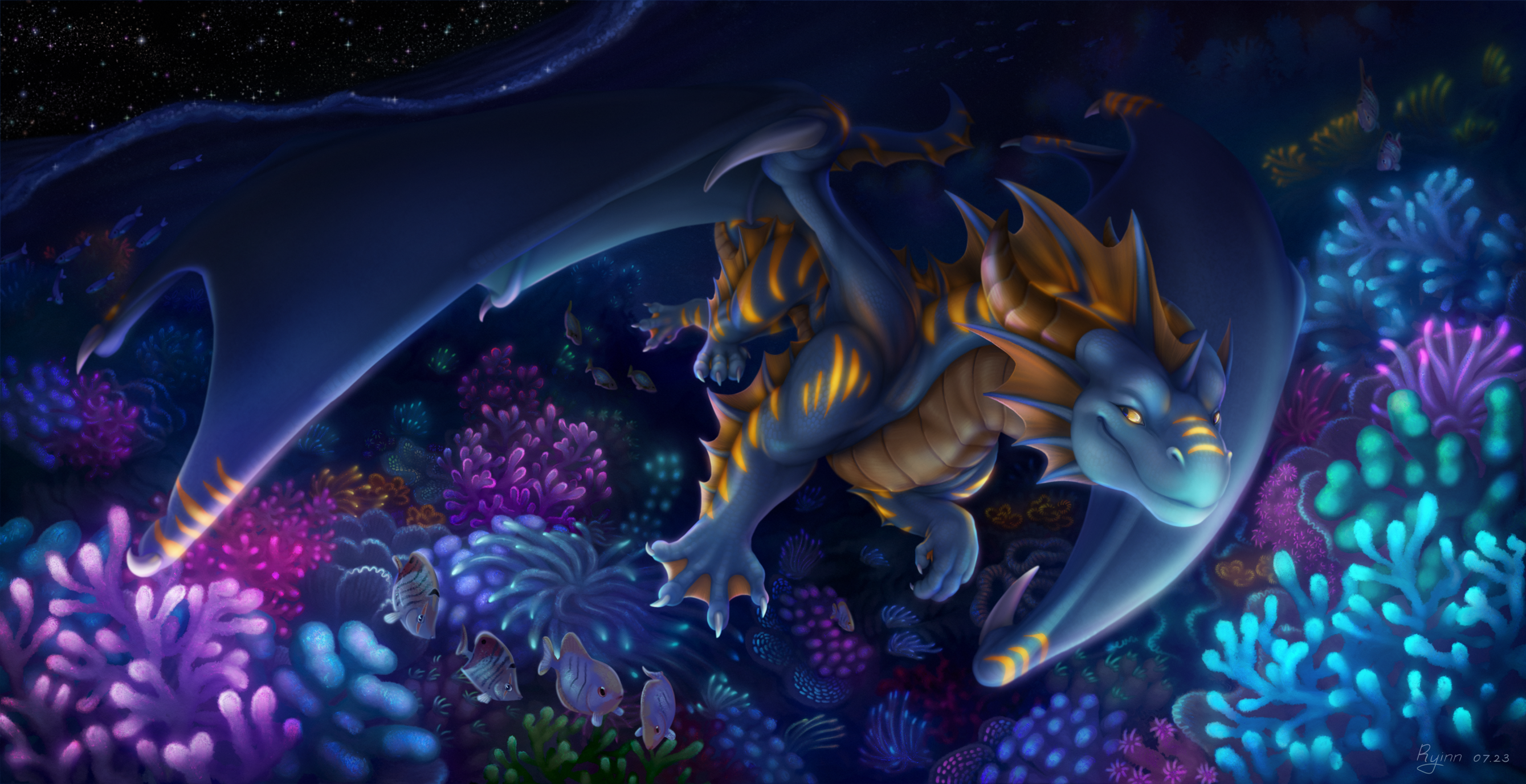Click to change the View The Coral Haven ~ Night Version