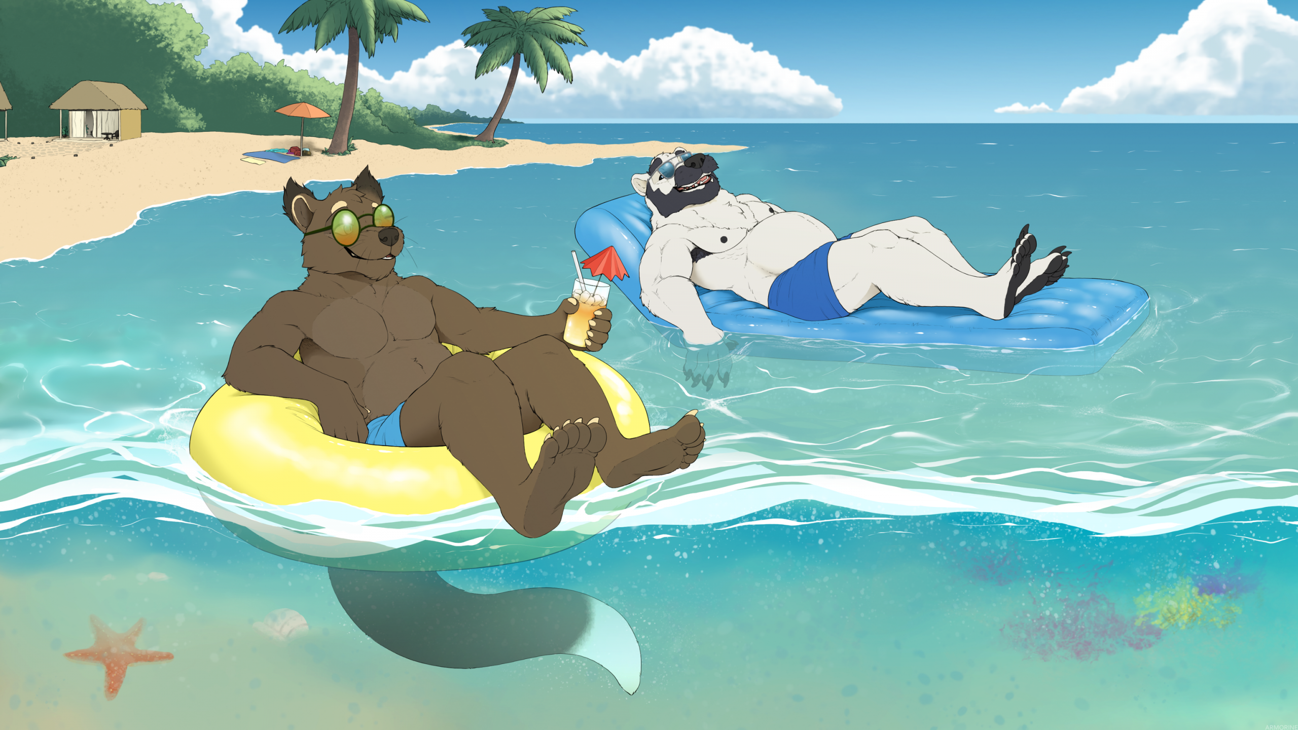 Click to change the View Lutz and Tero At The Beach
