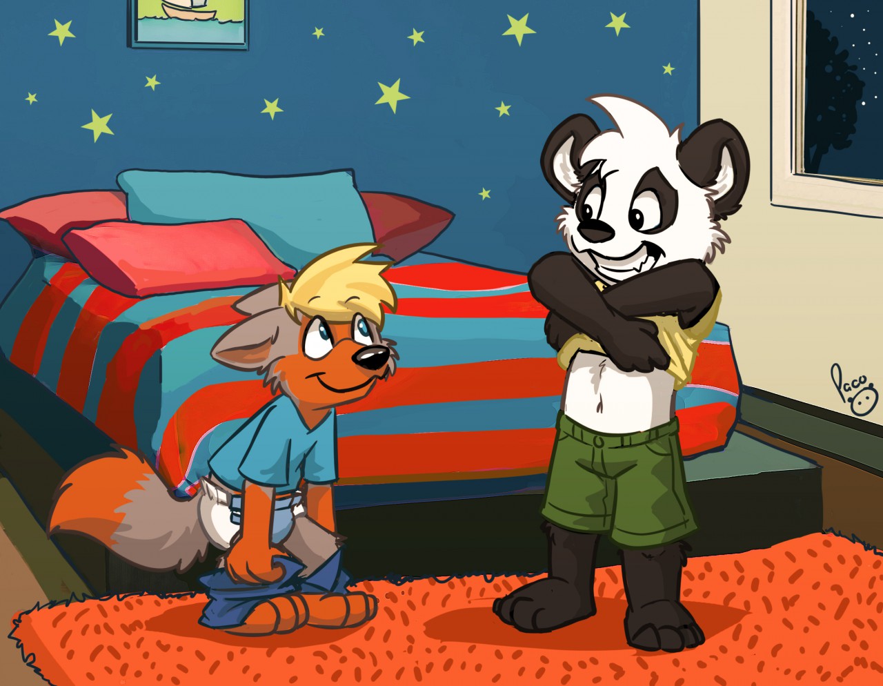 Sleepover At A Panda S By Paco By Betowolf Fur Affinity Dot Net