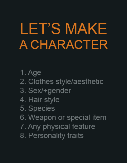 LET'S MAKE A CHARACTER!