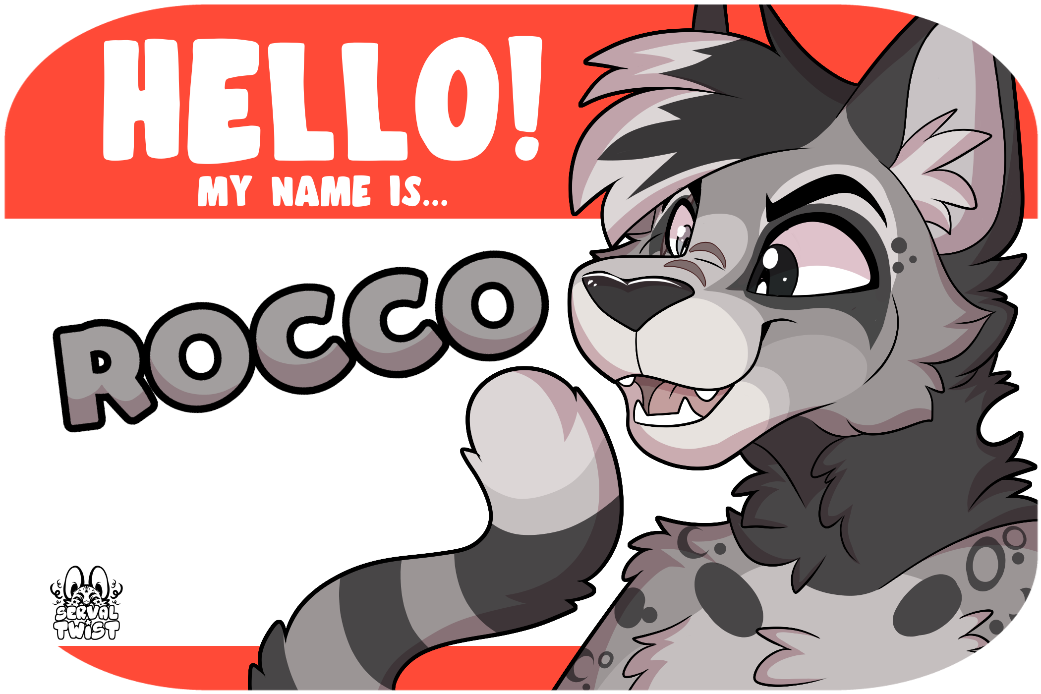 [C] Rocco Nametag Badge