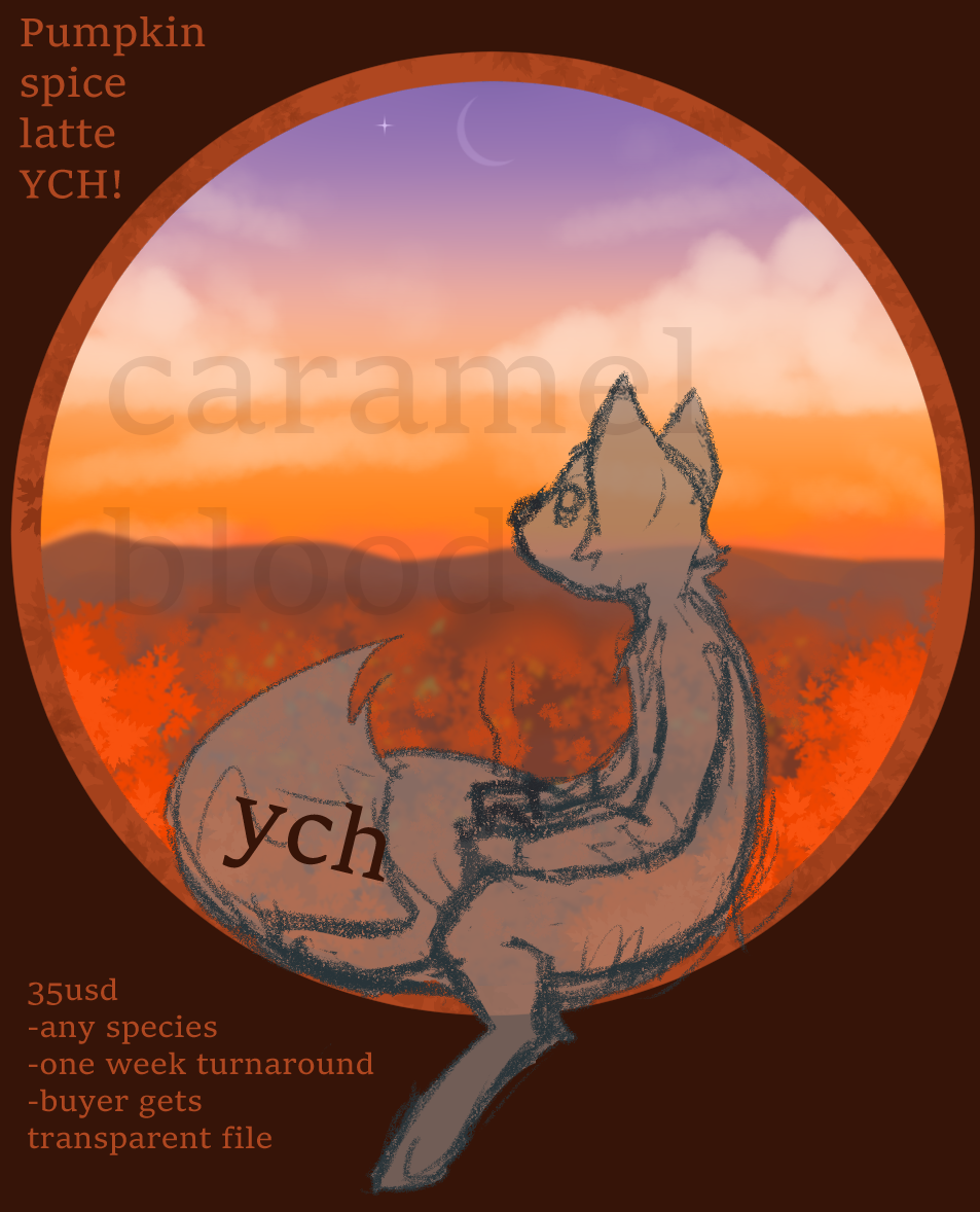 Click to change the View Fall Coffee YCH! 35usd