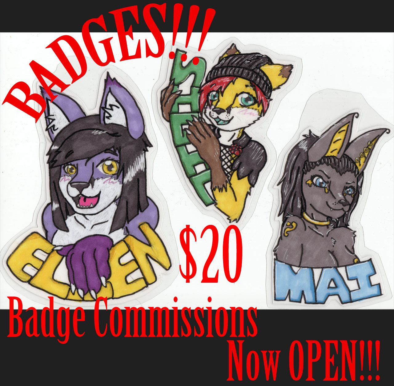 Click to change the View Badge Commissions OPEN!!