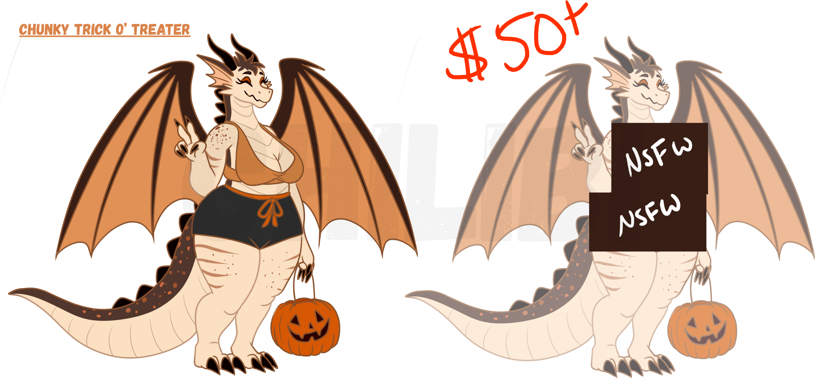 Click to change the View Chunky Chocolate PB Dragon - Adoptable