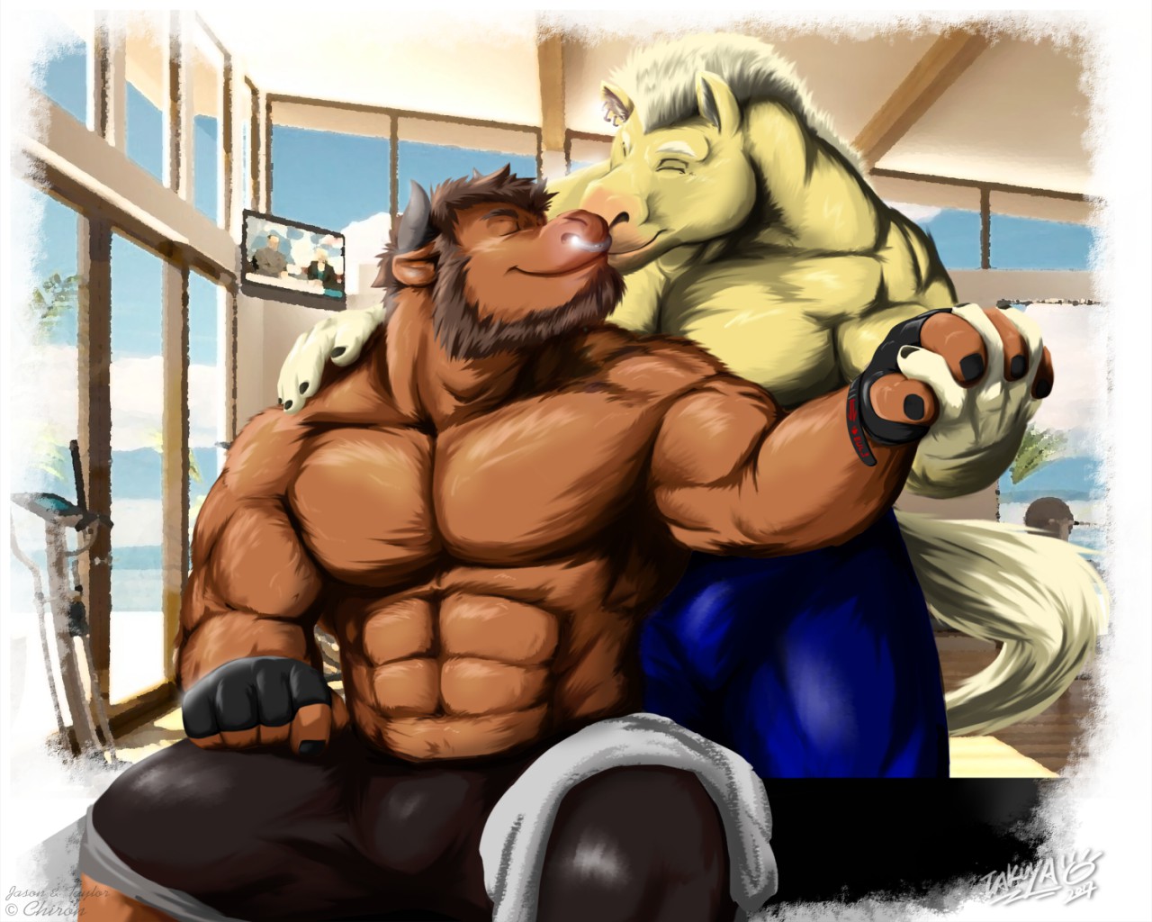 Jason and Taylor - Gym Kiss - by timberwolfmax