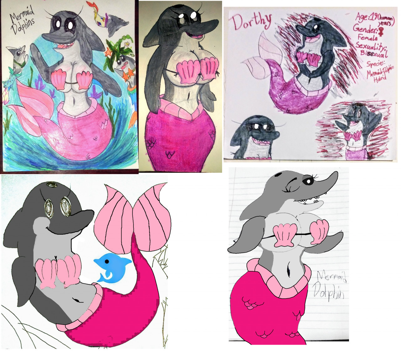 Click to change the View Mermaid Dolphin art so far ft. Dorthy