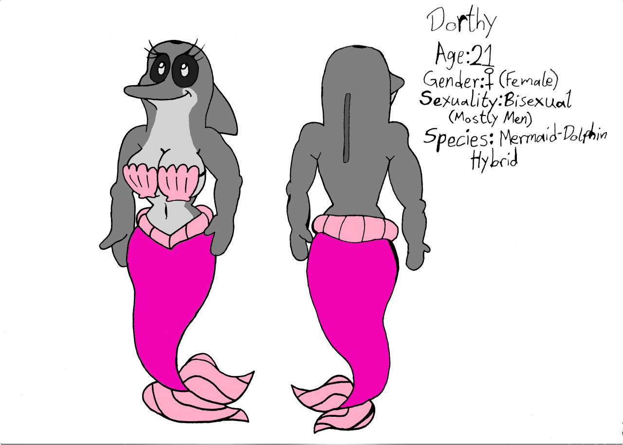 Click to change the View Dorthy the Mermaid Dolphin OC reference sheet