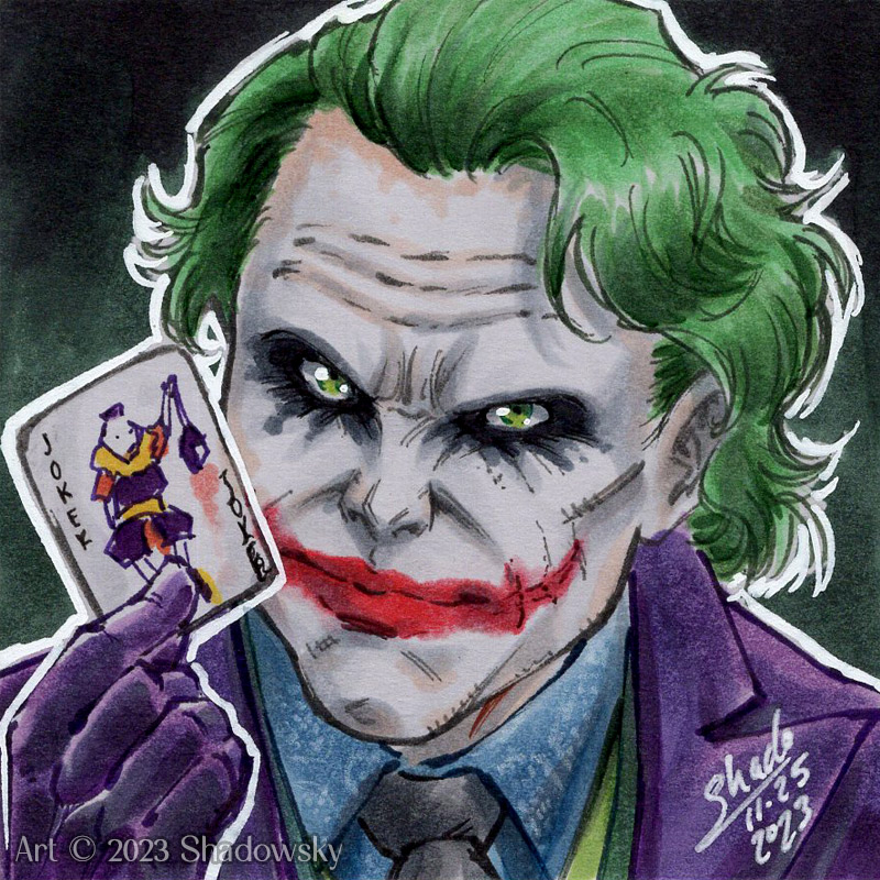 Heath Ledger Joker Postit