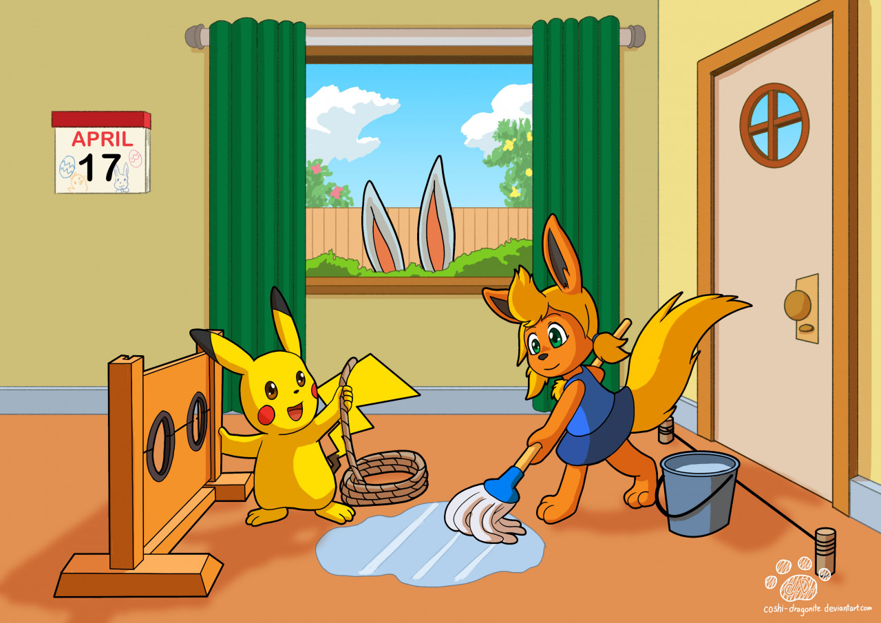 Click to change the View Commission: Nettaj - Traping easter bunny
