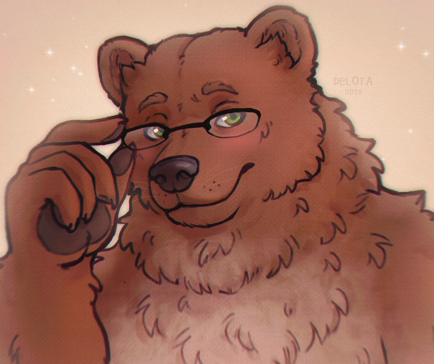 Bear with glasses