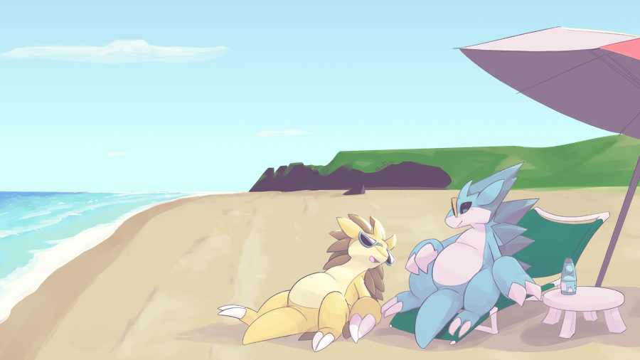 c// relaxing on the beach