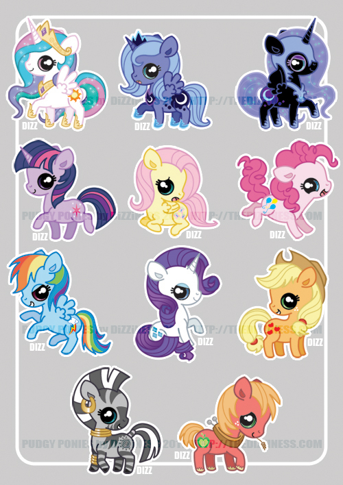 Click to change the View Pudgy Pony - FiM cuties