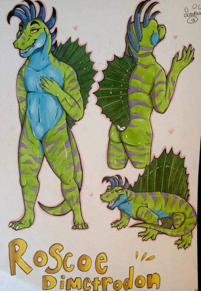 Roscoe Dimetrodon's Ref Sheet  (2015)