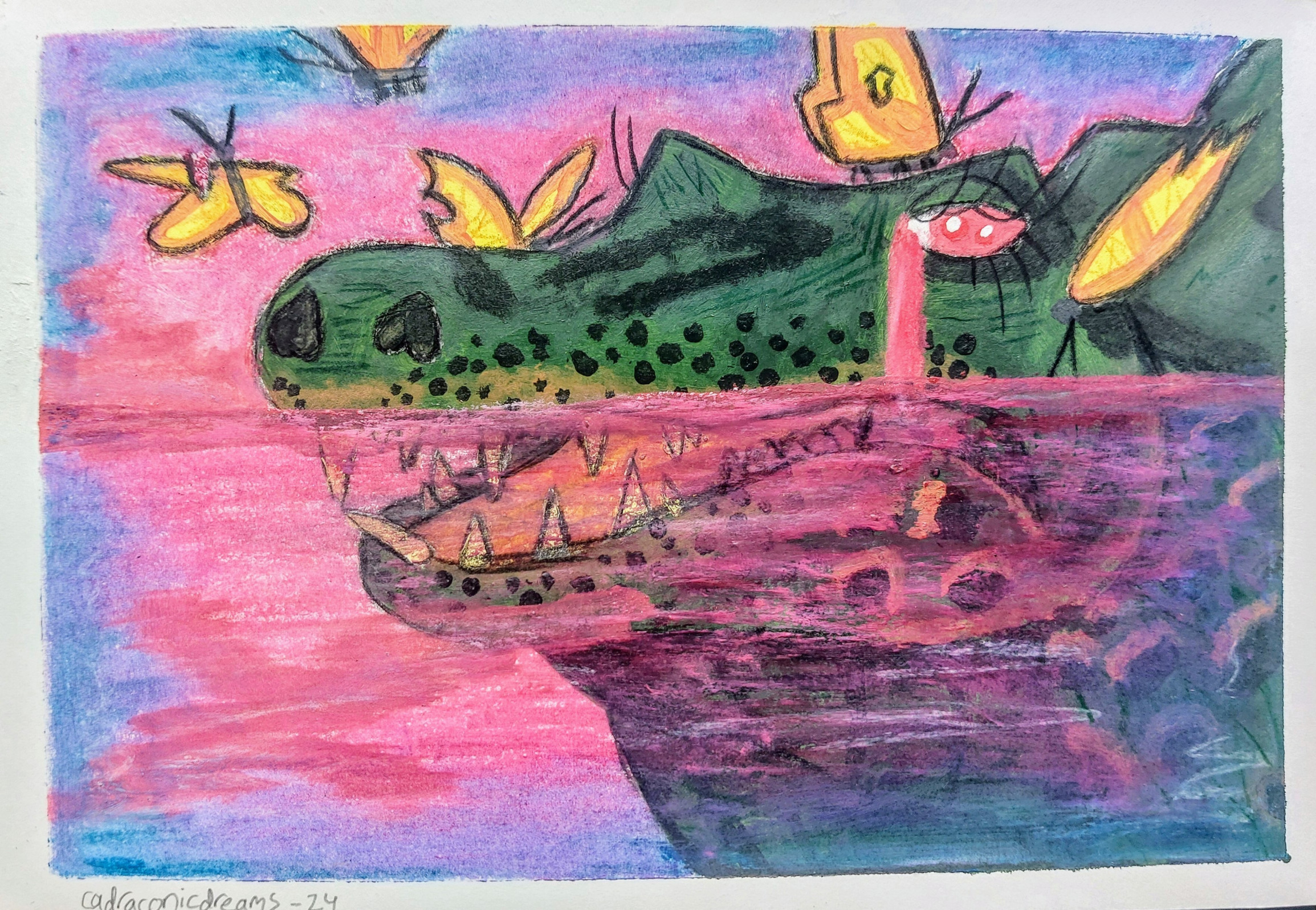 Click to change the View "Insincere" (Mixed Media Illustration)