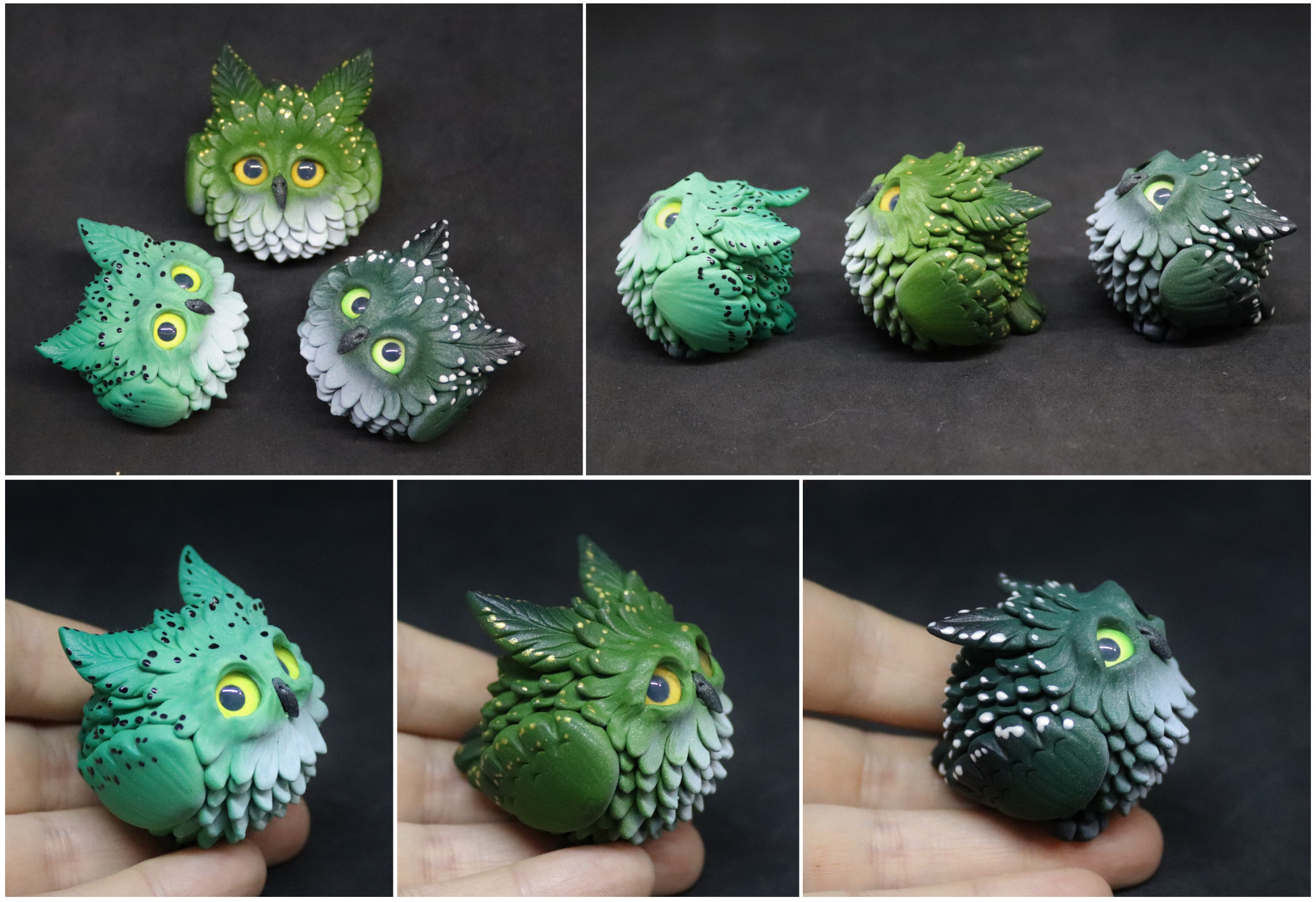 Green owls