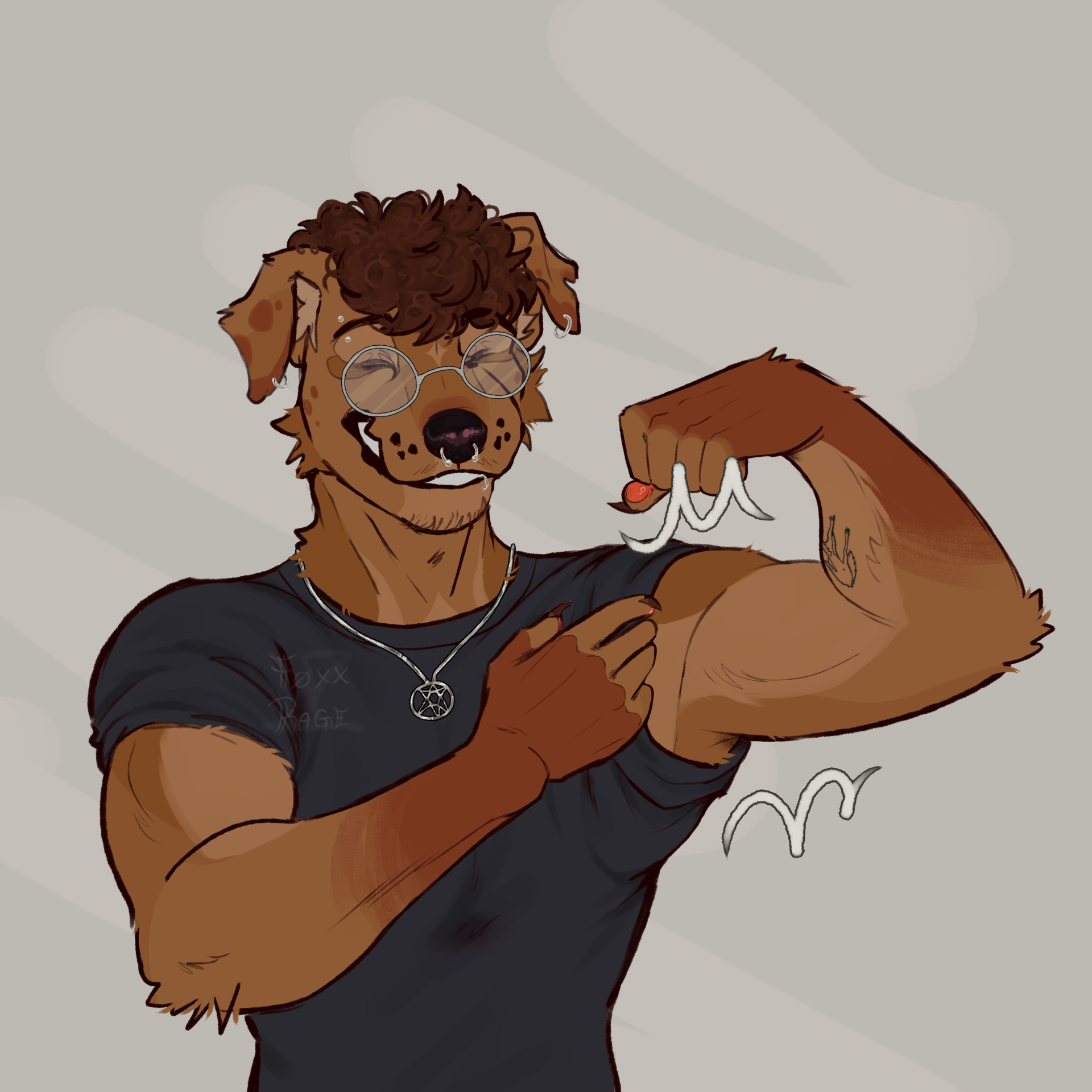 Click to change the View The artist (me) the stupid MuttBull (Khris or Lip)