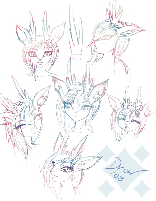 Alva Face sketches