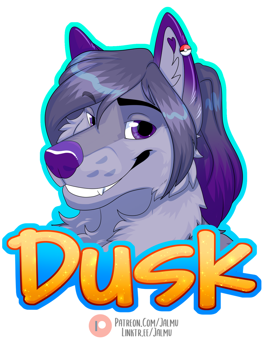 Dusk VancouFUR 2023 Badge!