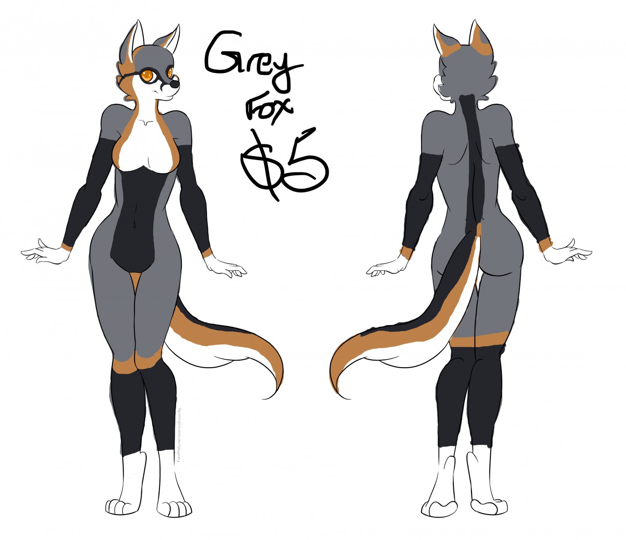 $5 Grey Fox Adopt SOLD