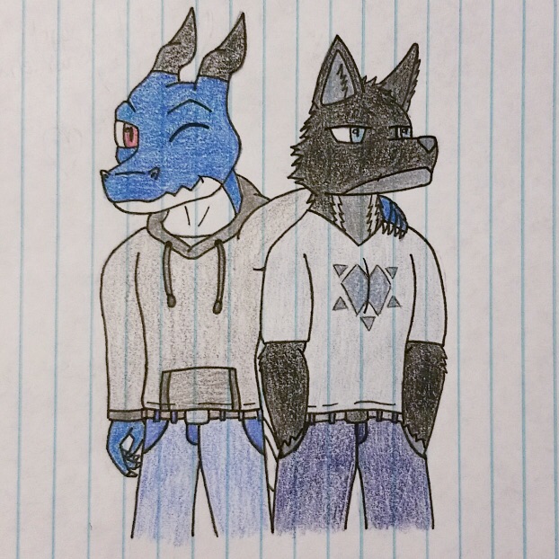 Click to change the View (Gift) A Wulf and a Draggy