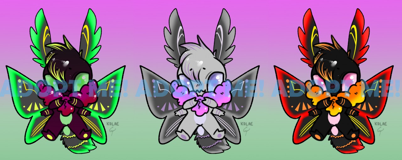 $3 Chibi Moth Adopts