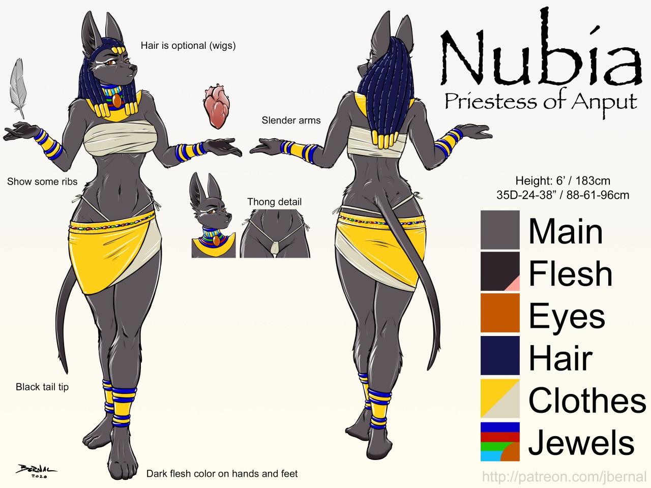 Nubia ref sheet