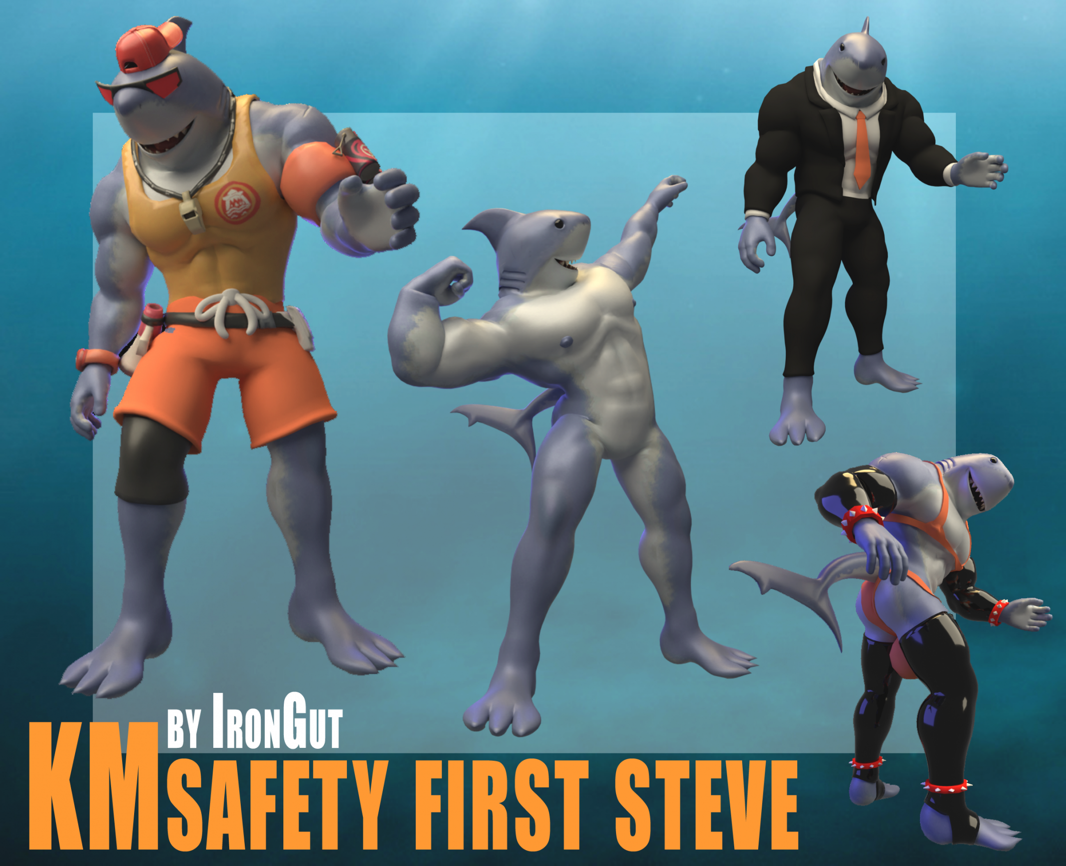 [Model Release] KM Safety First Steve [Blender/SFM/VRC]