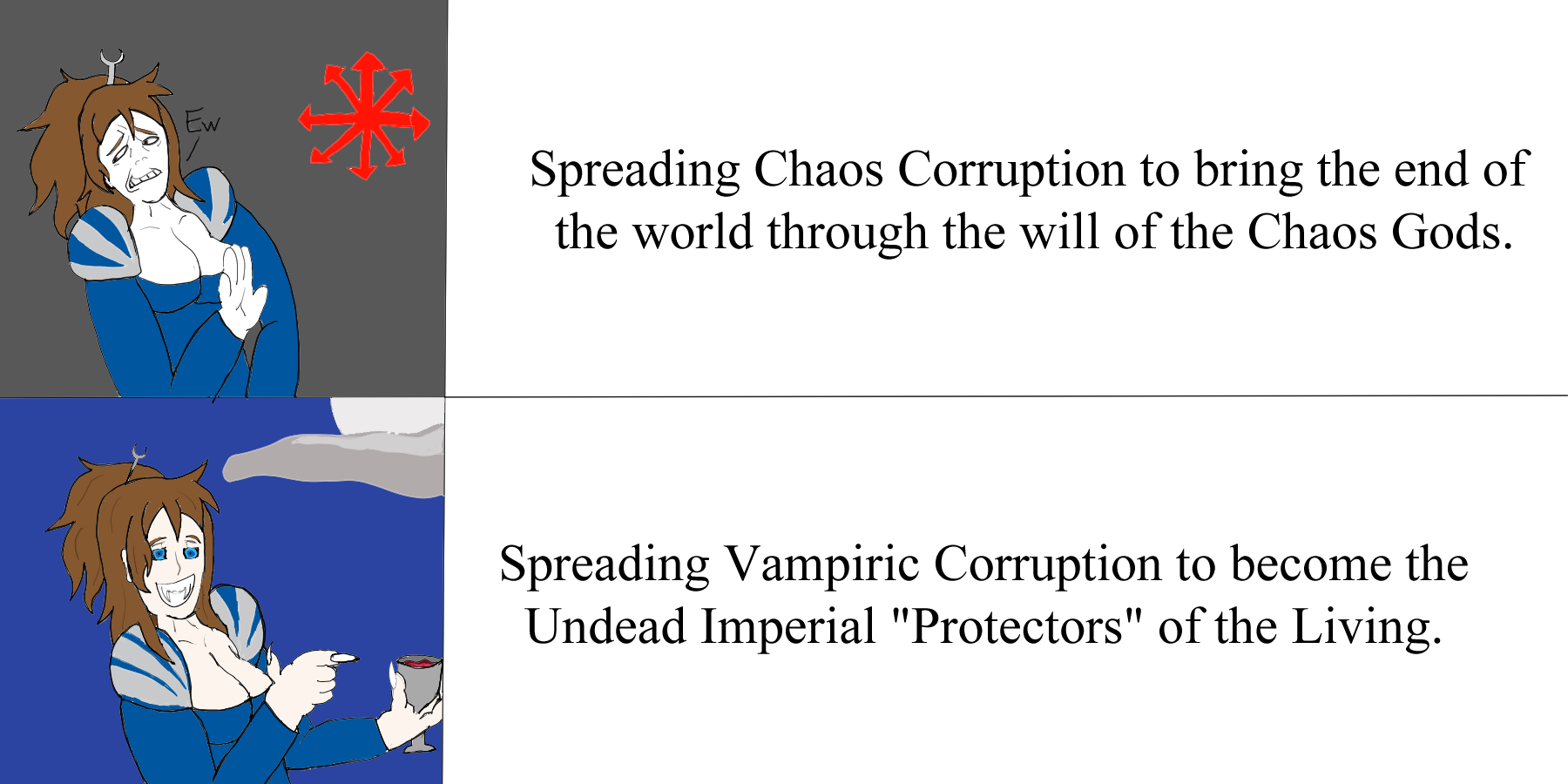 Click to change the View Warhammer Corruption YCH Meme