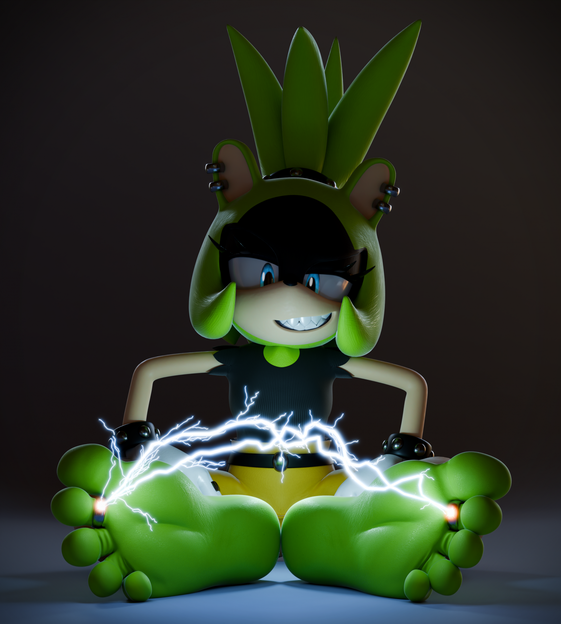 [3D] Shocking toes