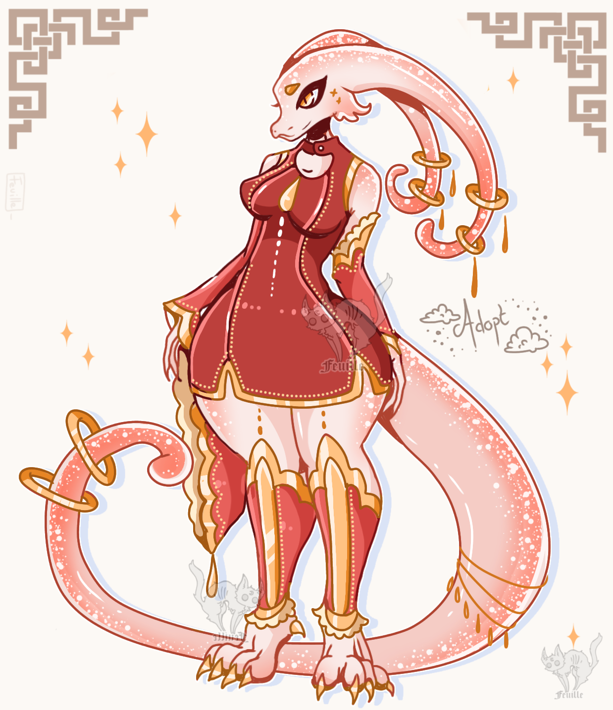 Click to change the View OPEN adopt Kalindy the red kobold lady