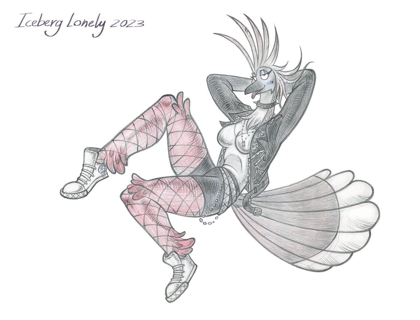 Punk Hoatzin [Commission]