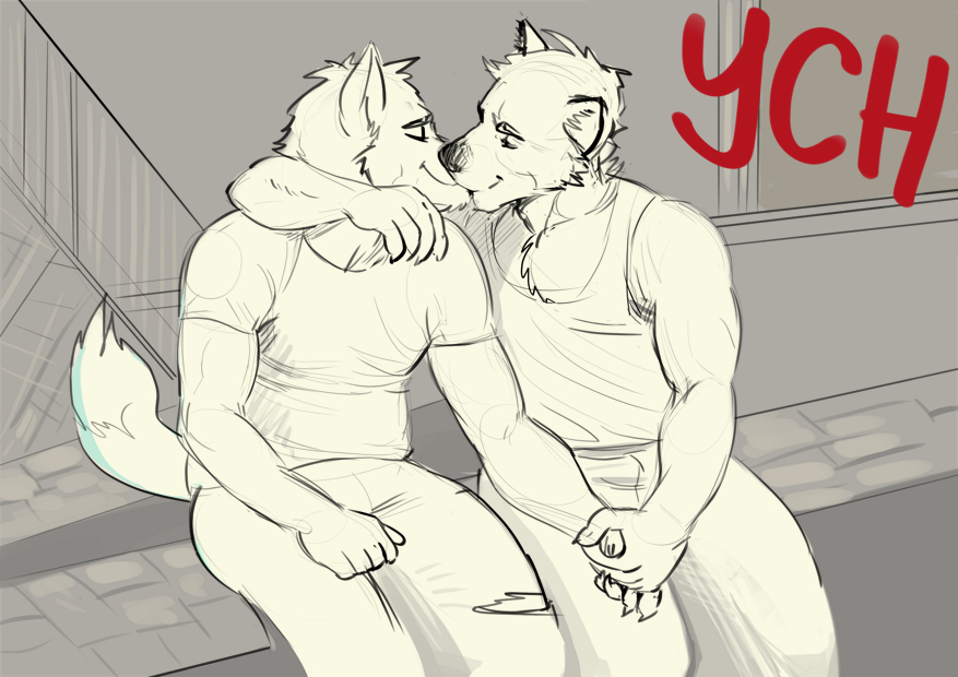 Click to change the View Cute couple _ YCH _ Closed