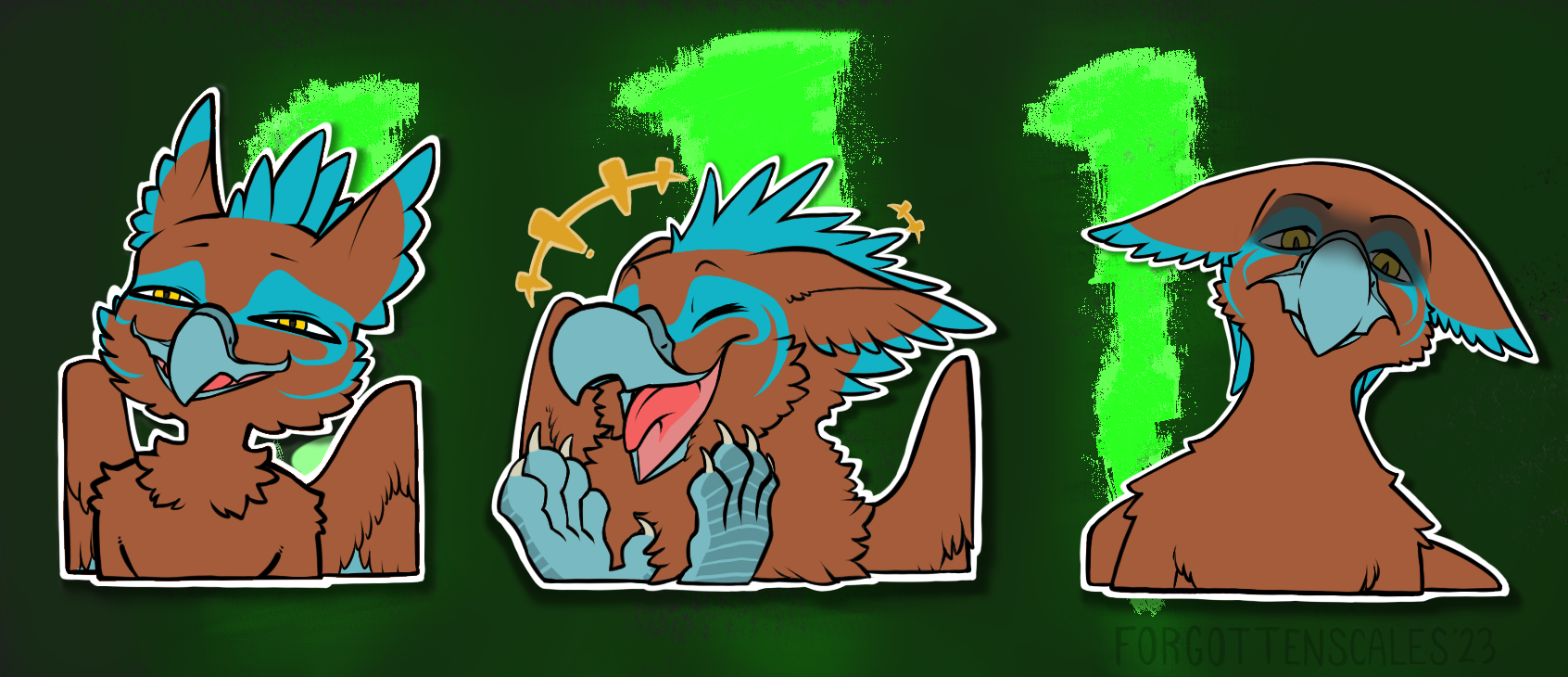 Click to change the View Origami Gryphon StickersA