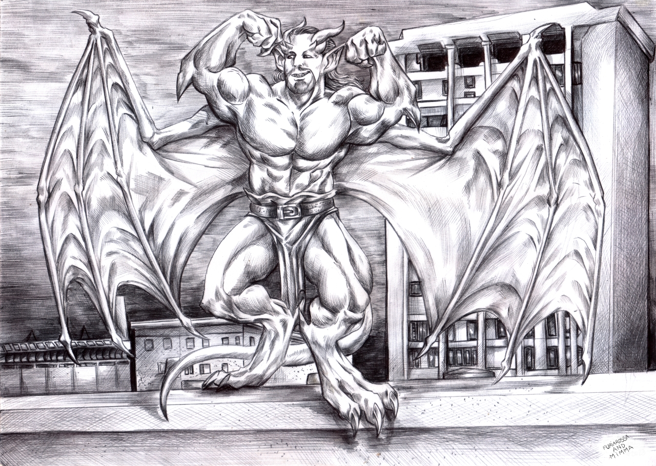 Commission There S A New Gargoyle In Town By Furiarossa Fur Affinity Dot Net