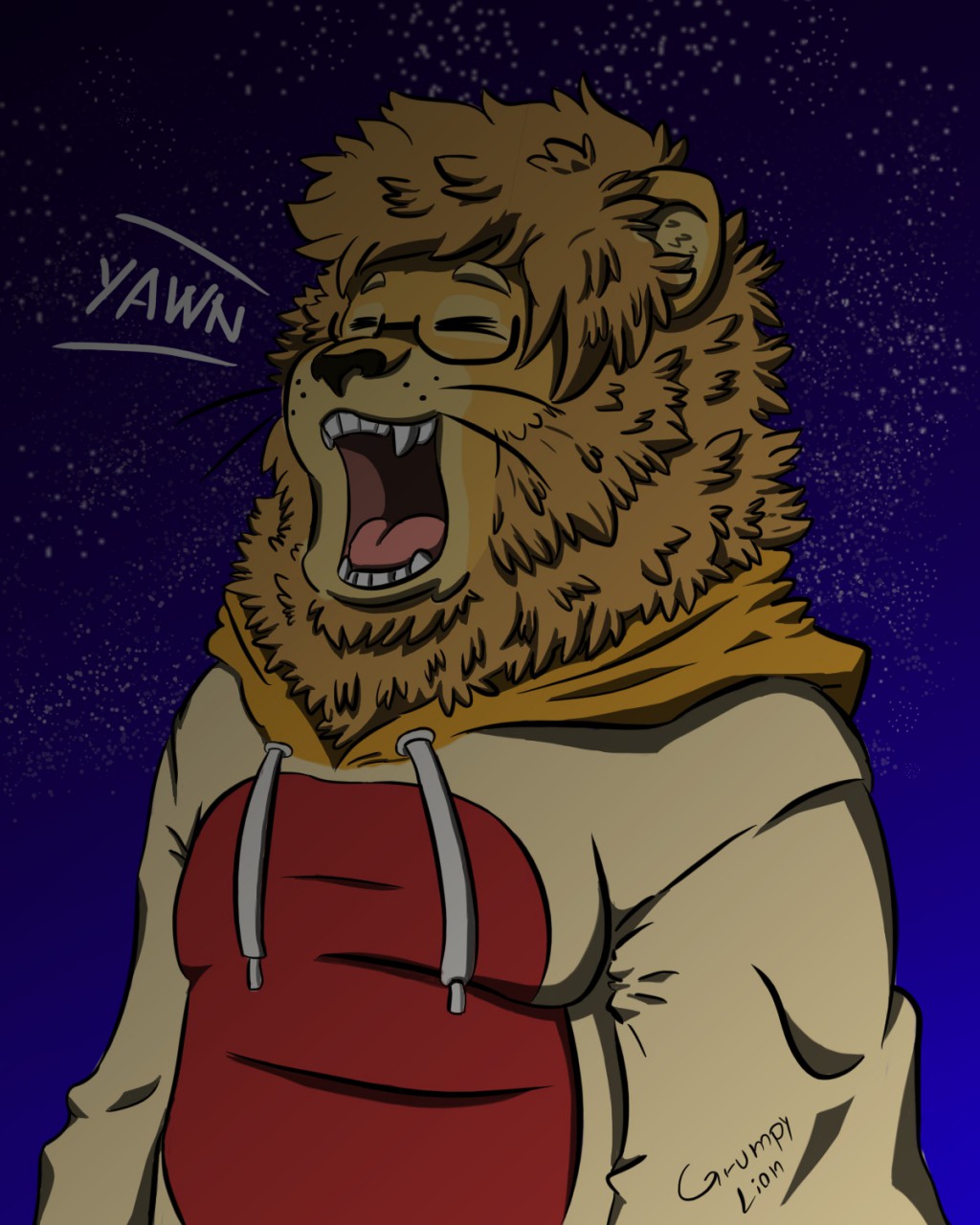 Click to change the View Yawning Scragie