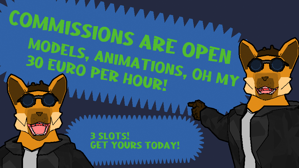 Click to change the View Commissions are open!