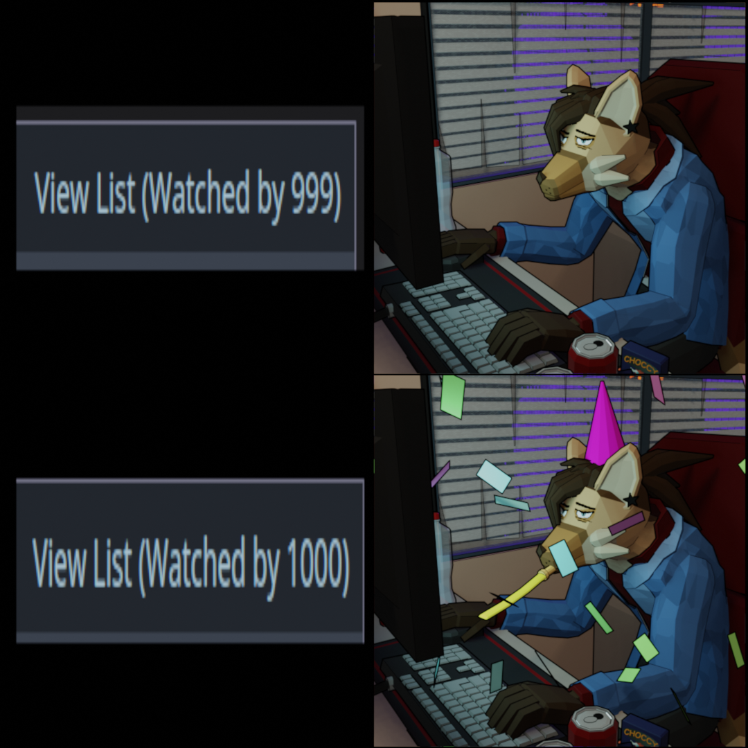Click to change the View 1000 Watchers!