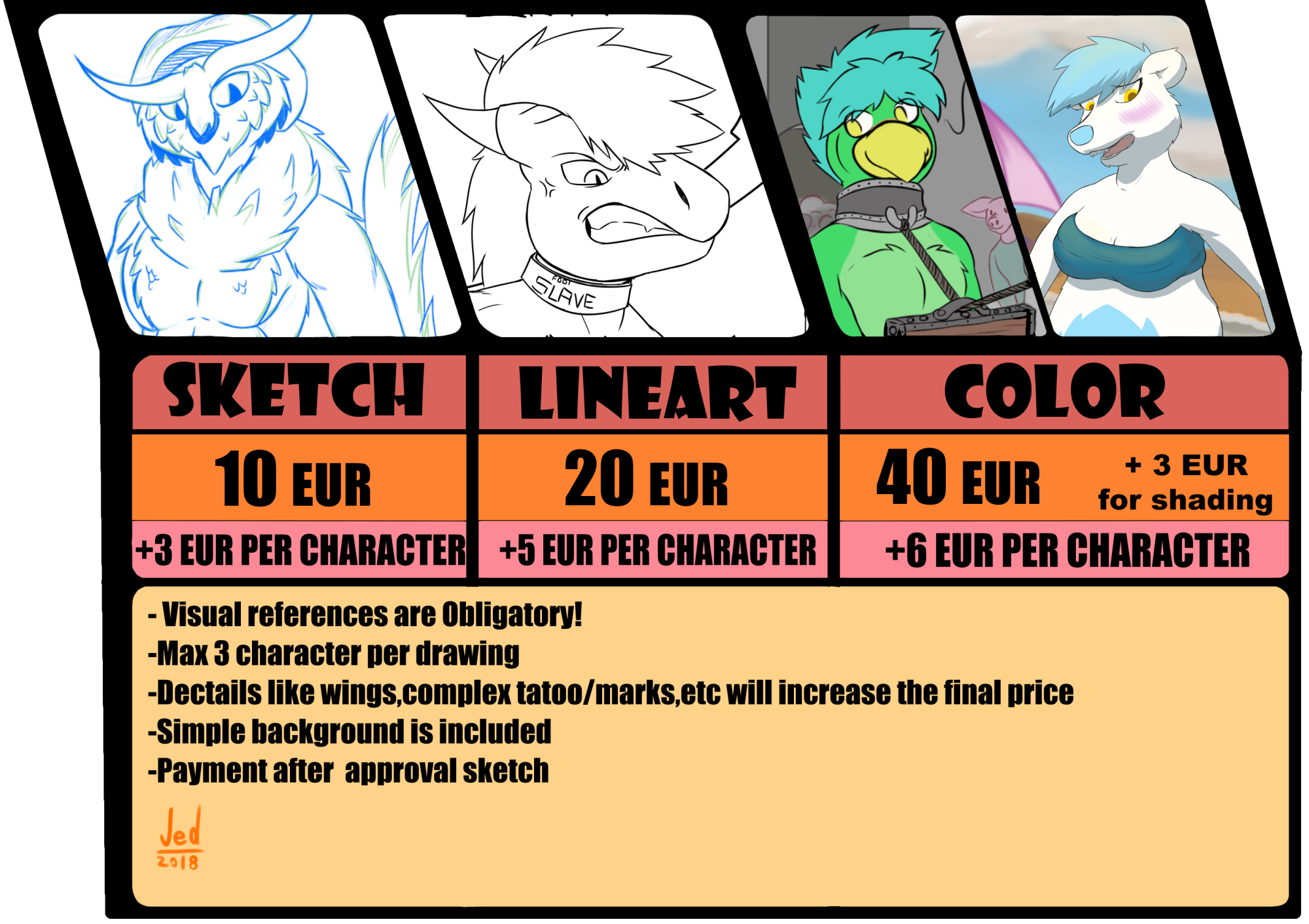 COMMISSION SHEET 2018