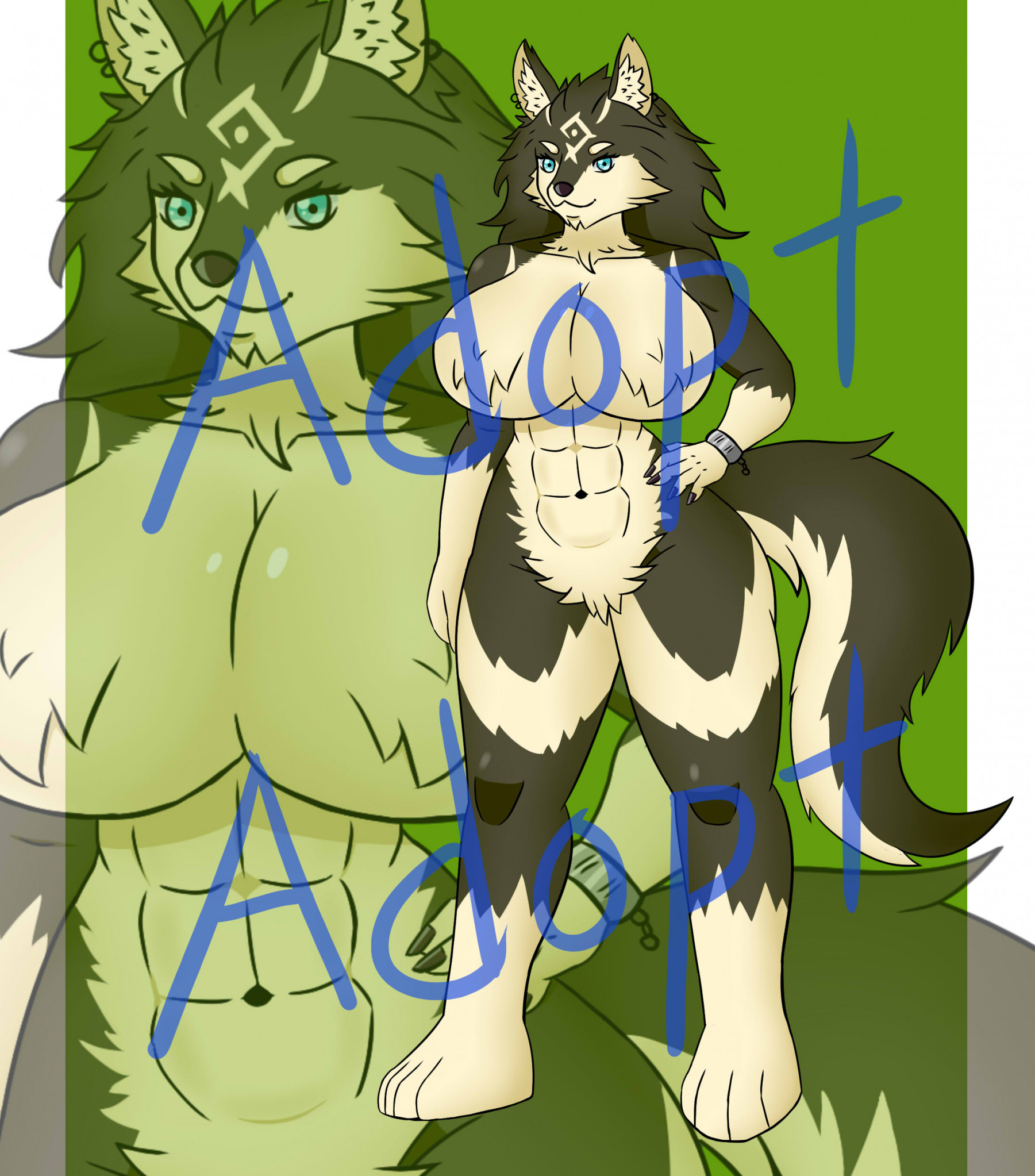 Click to change the View (CLOSED Adopt) Hyrule Wolf Girl