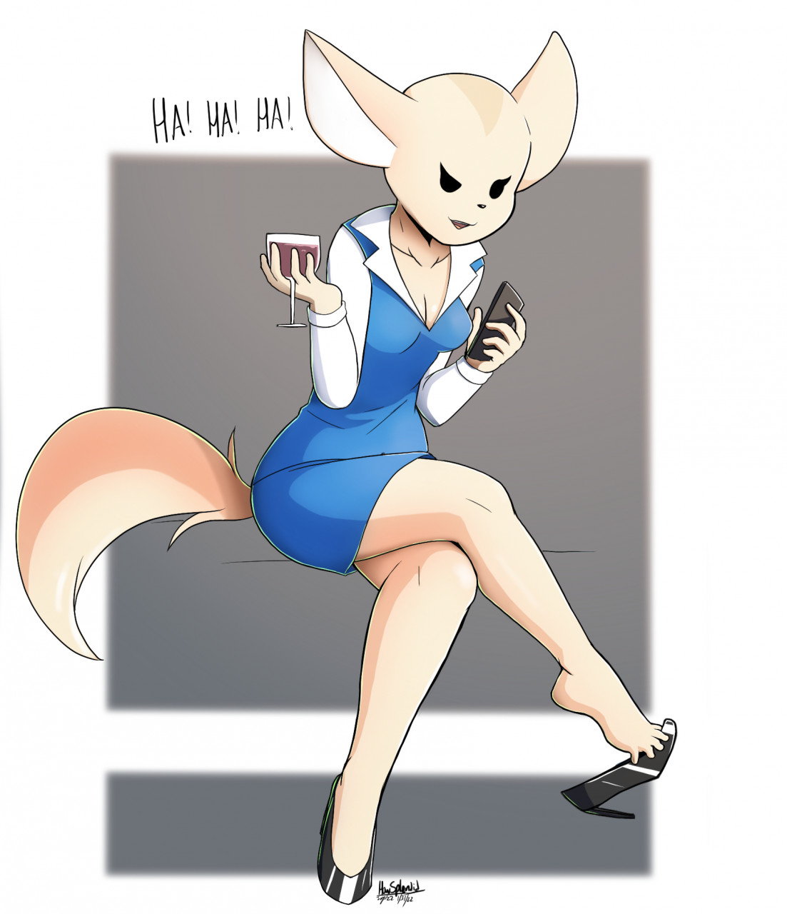 Fenneko riding dildo work chelody