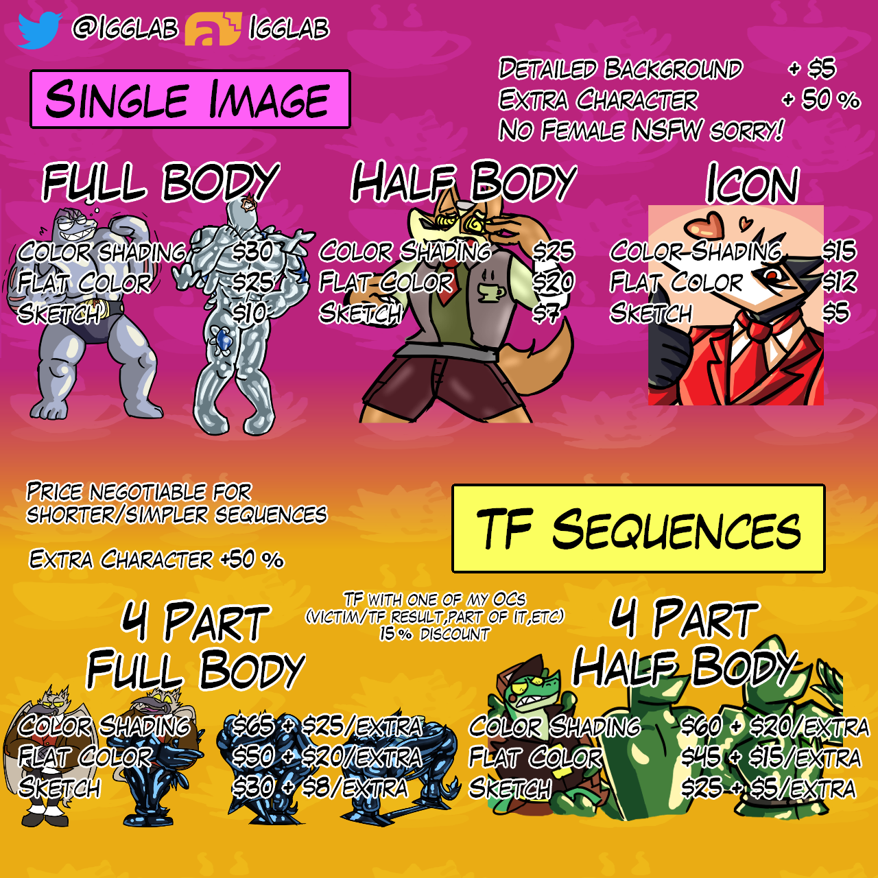 TF Commission Info NEW PRICES