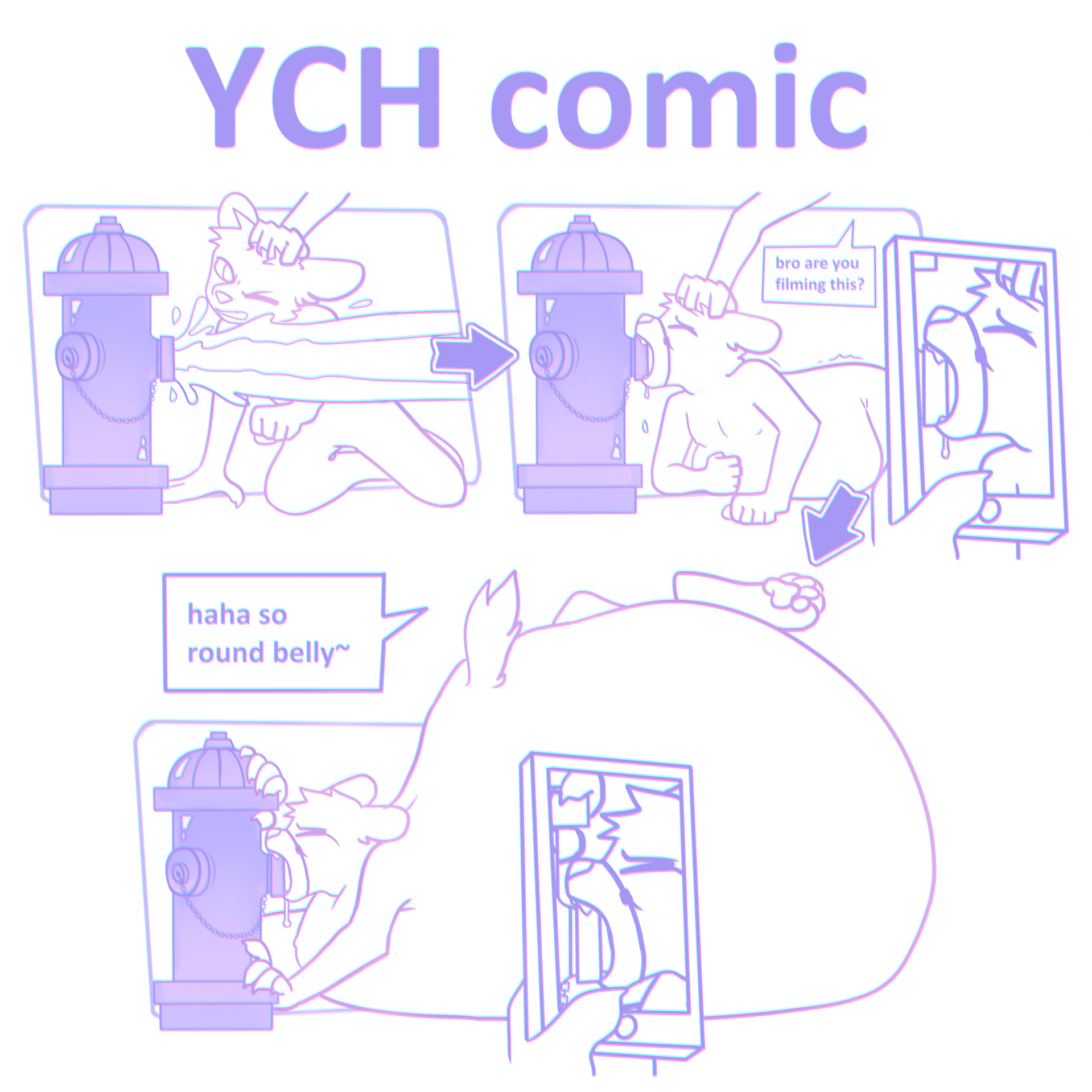 🚰 hydrant bullies inflation comic YCH 🚰 [closed]