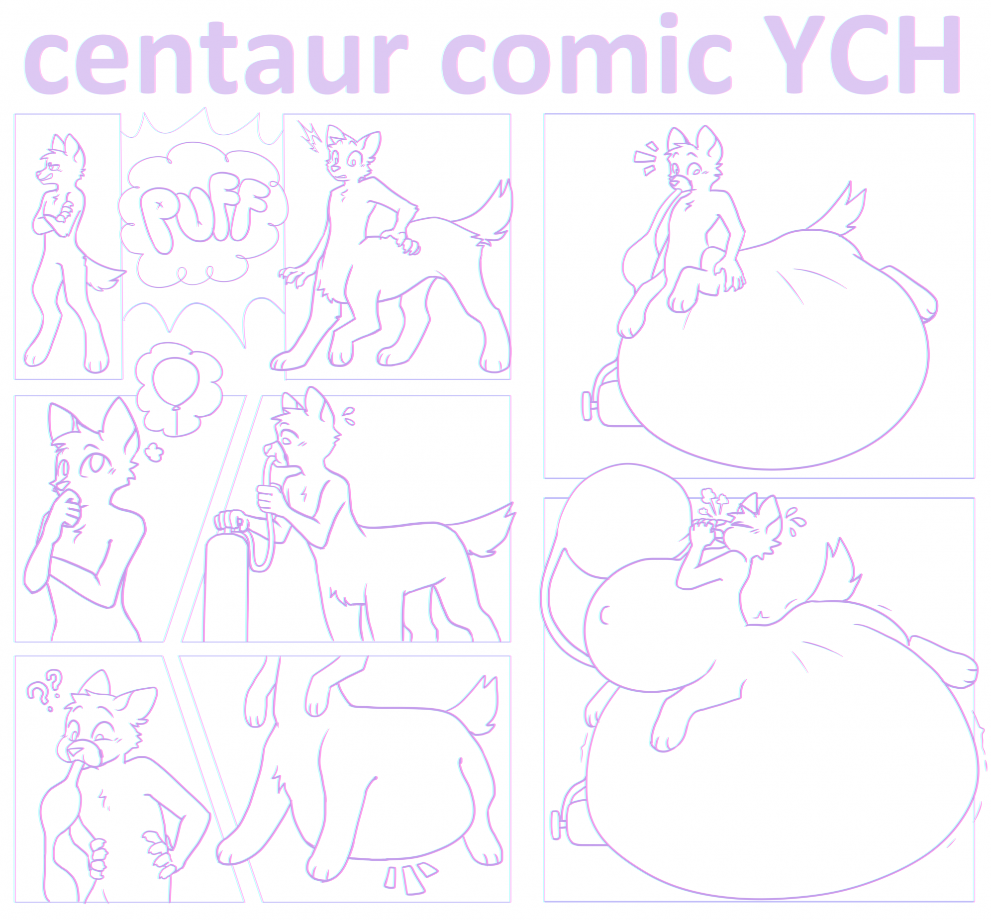 💭 centaur comic YCH 💭[closed]