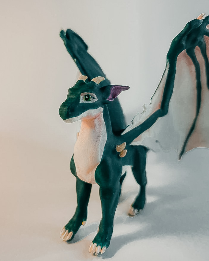 Dragon 3D print (PLA)